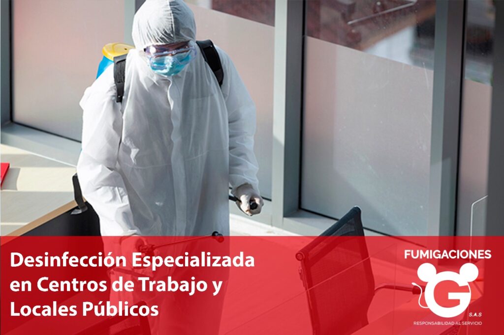 Desinfección Especializada en Centros de Trabajo y Locales Públicos