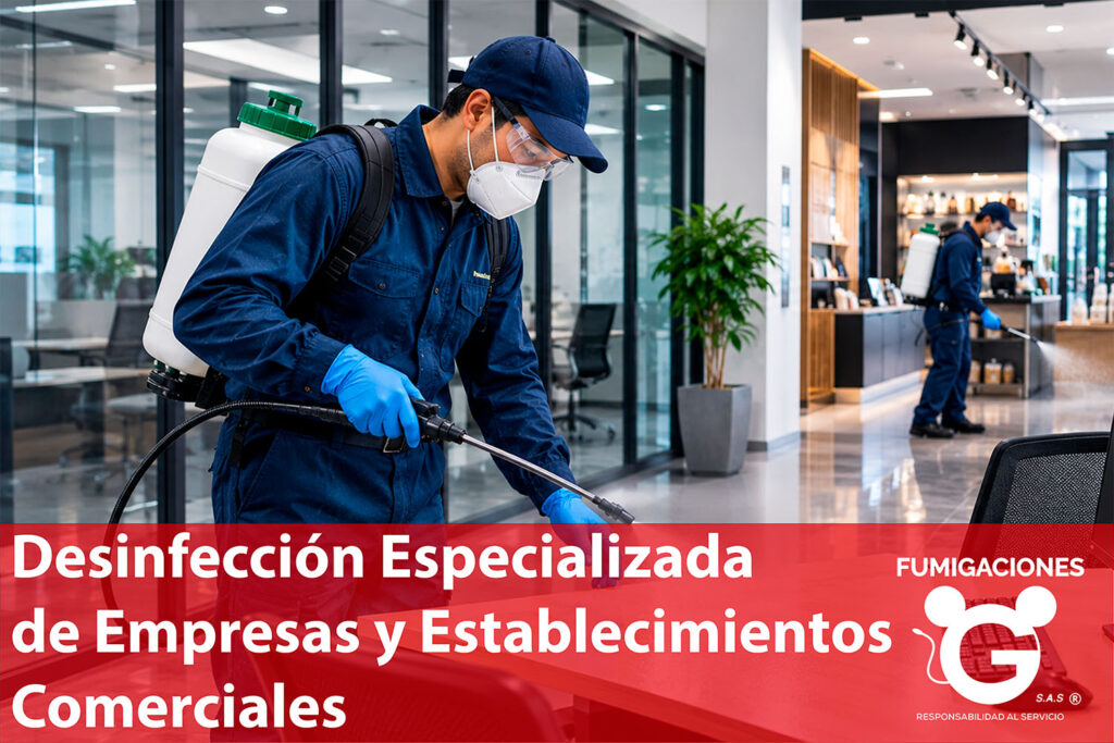 Desinfección Especializada de Empresas y Establecimientos Comerciales